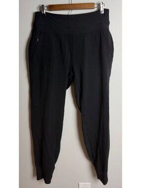 Athleta Venice High Rise Jogger Black Athletic Size Large Tall Pockets Women’s